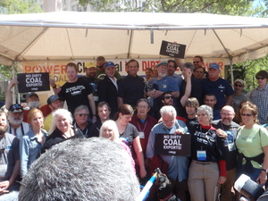 Alabama enviro groups at Power Past Coal Rally in Portland